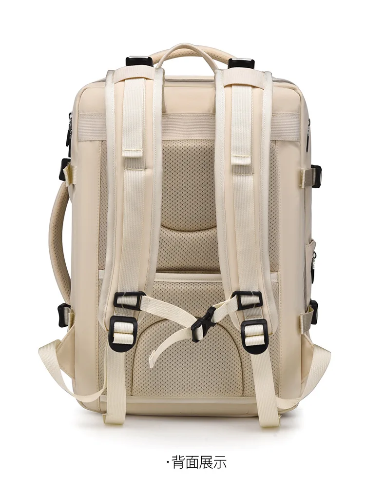 Fashionable and high-end large-capacity expandable backpack for trendy travel,lightweight schoolbag,water-resistant computer bag