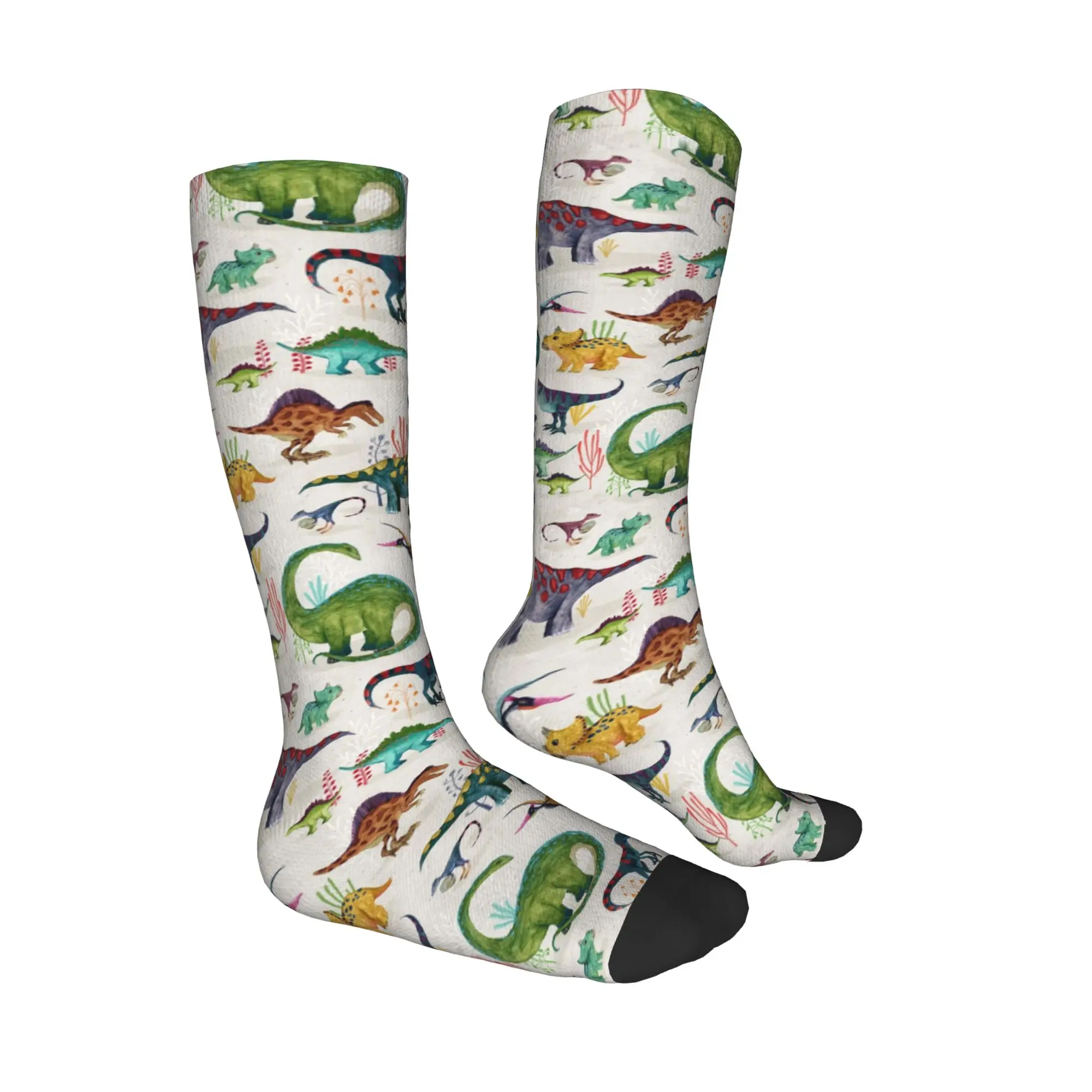 Alle seizoenen Crew Kousen Heldere Dinosaurussen Sokken Harajuku Mode Hip Hop Lange Sokken Accessoires voor Mannen Vrouwen Verjaardagscadeau
