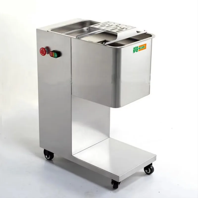 Commercial Automatic Electric Breast Fresh Pork Beef Meat Slice Slicer Slicing Cutter Cutting Machine