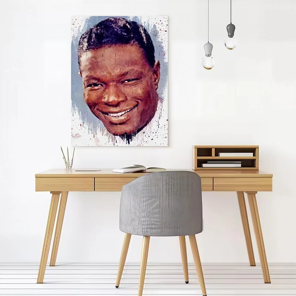 Nat King Cole Canvas Print Perfect Gift for Fans Lovers Personalized Wall Art Poster for Specialty and Themed Home Decor Items