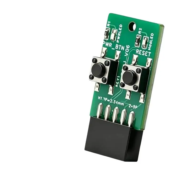 PC Power Reset Switch External Module 9Pin Motherboard Header With LED HDD Indicator For Computer Case DIY Repair