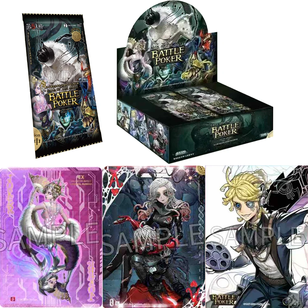 Genuine Identity Ⅴ Card Battle Black Jack Deck Call of The Abyss Card Authorized Game Characters Collection Card Toys Gifts