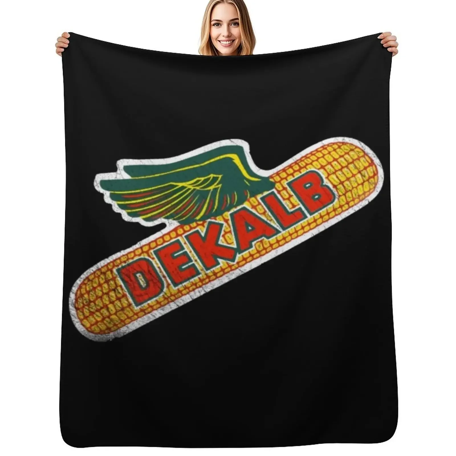

Dekalb Hybrids, Dekalb Corn Seed USA, Throw Blanket Decorative Beds sofa bed funny gift Blanket