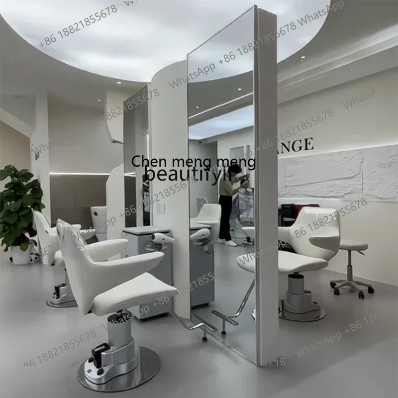 كرسي صالون الشعر الراقية xx1، مقعد قص الشعر البسيط الخاص لصالون الحلاقة الكهربائي والصباغة والكي #4