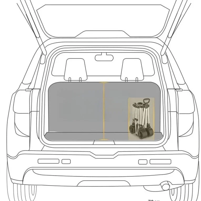 

Aluminum alloy camper trolley Outdoor camping cart Camp cart Picnic foldable stall car