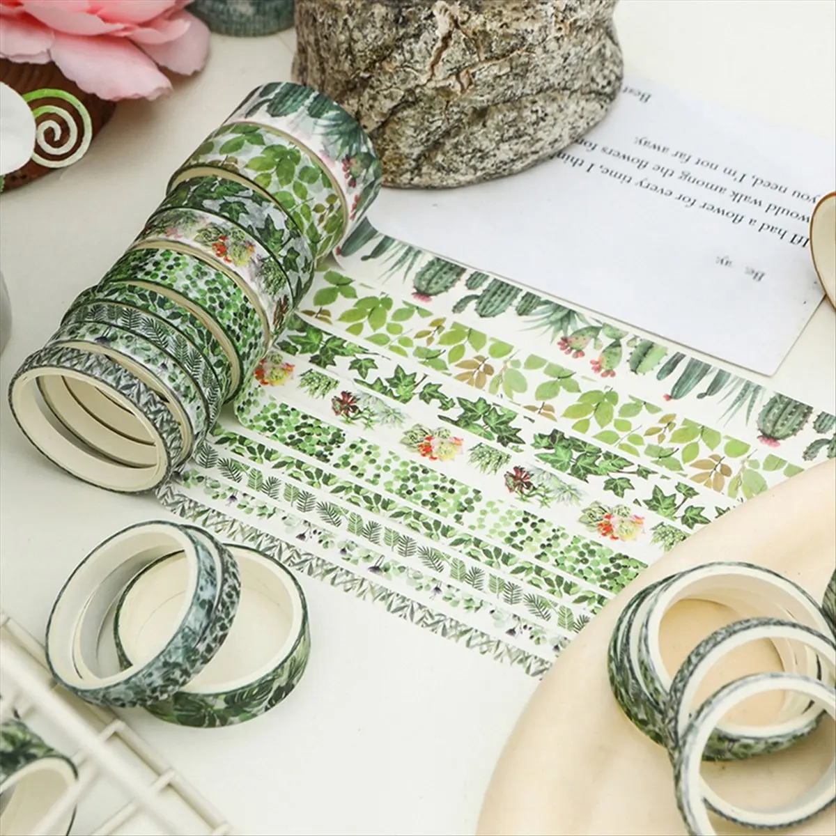 

Набор из 18 лент васи BHBL для скрапбукинга, декора дневников и творчества (Весенняя коллекция)