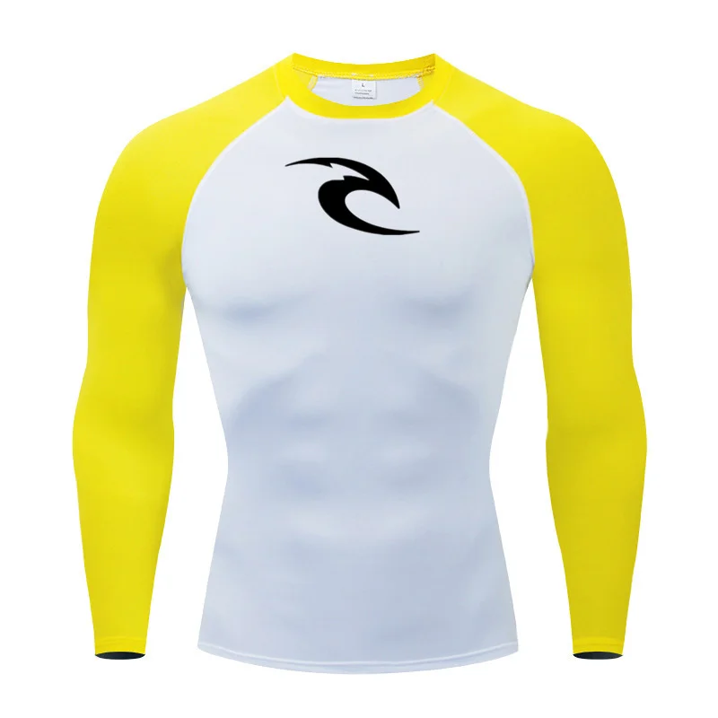 2023 Men\'s Long Sleeve Compression Shirt MMA Fitness Sport Running Gym Comfortable Fashion Breathable le Athletic Quick Dry Tops