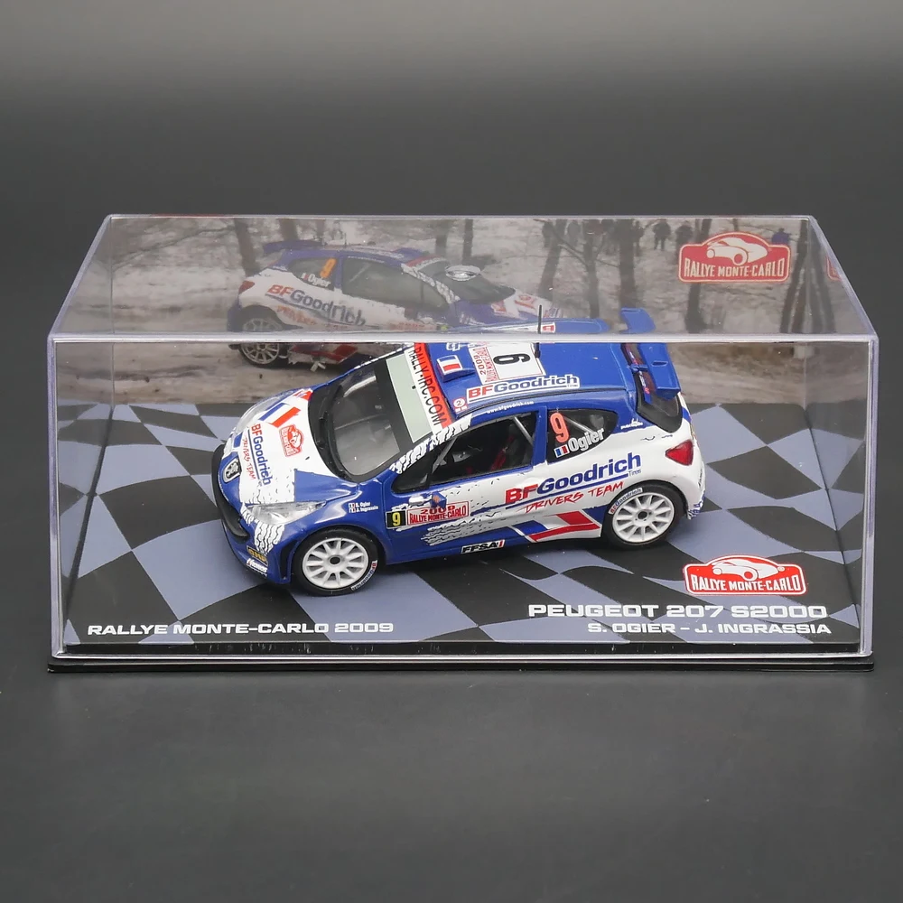 

Diecast Ixo 1:43 Scale Peugeot 207 S2000 WRC 2009 Peugeot Rally Alloy Car Model Collectible Toy Gift Souvenir Display Ornament
