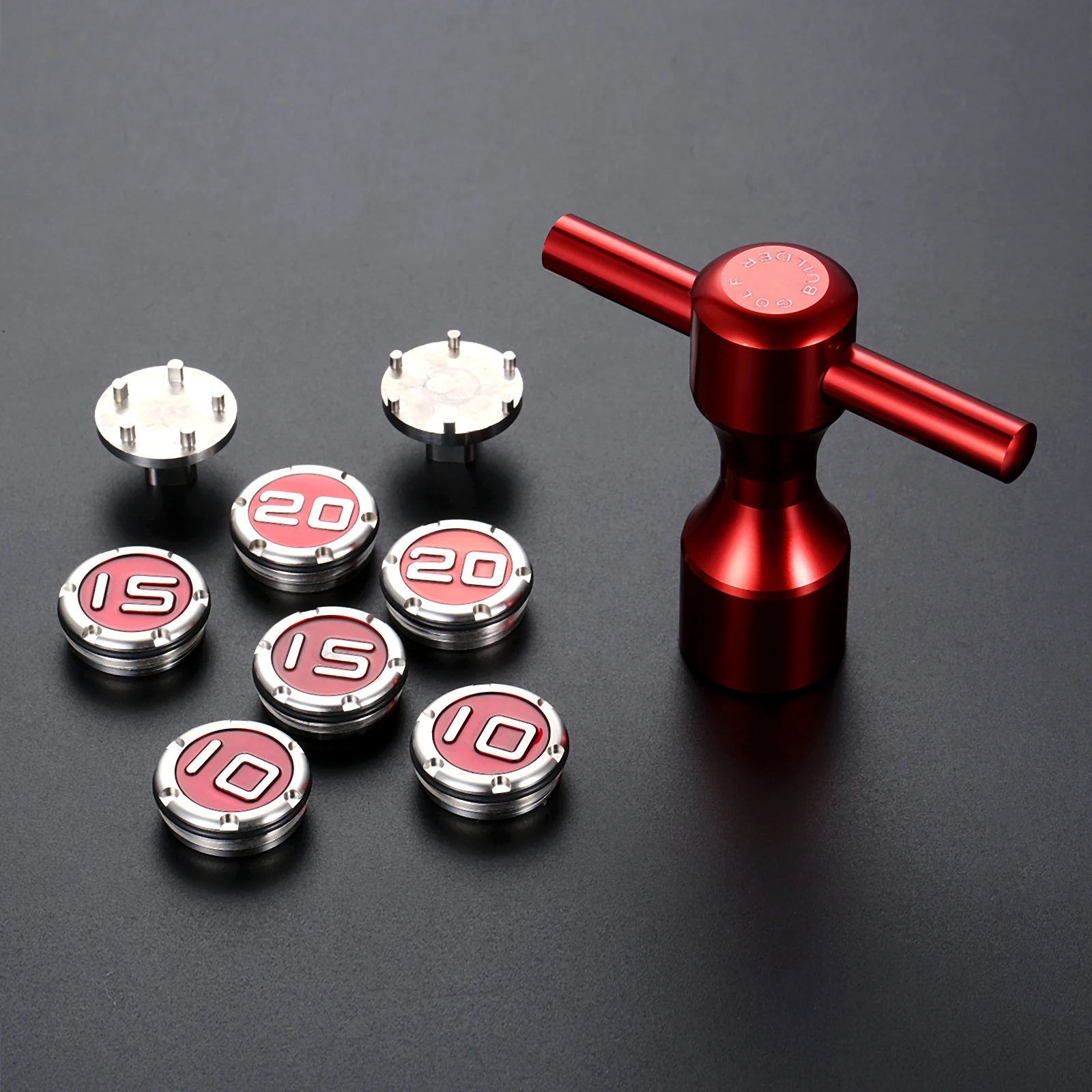 2Pcs 10g/15g/20g Golf Weights + Wrench Fit For Newport Phantom Futura California Studio GoLo Putters for Titleist Scotty Cameron