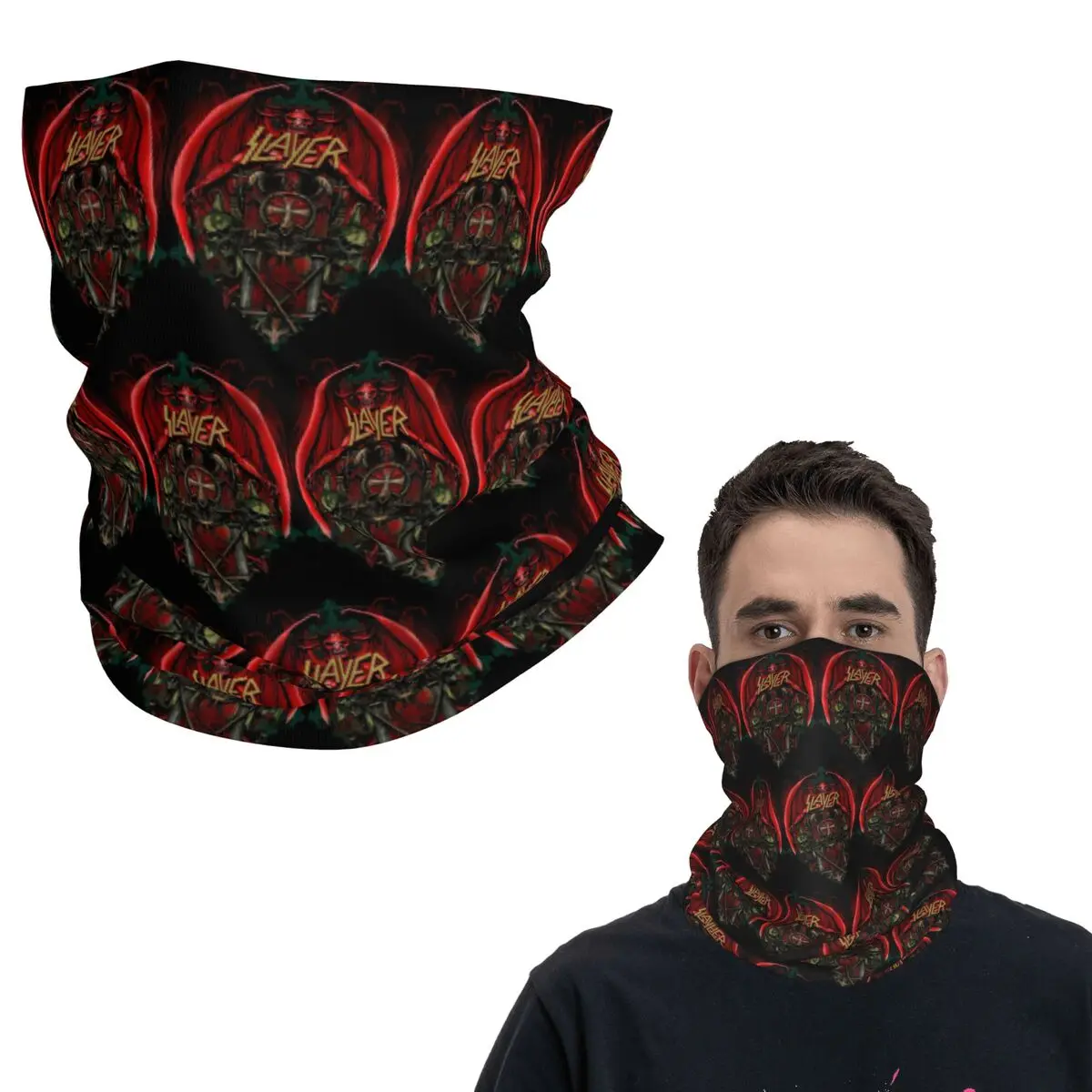 

Thrash Metal Band Slayers бандана, гетры с принтом, маска, шарф, теплая повязка на голову для мужчин, женщин, взрослых, моющаяся