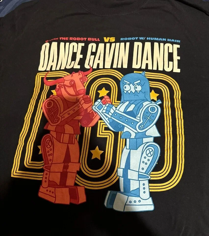 Dance Gavin Dance Robot Bull Vs Human Hair Cotton Unisex S-5XL Shirt BI04_216