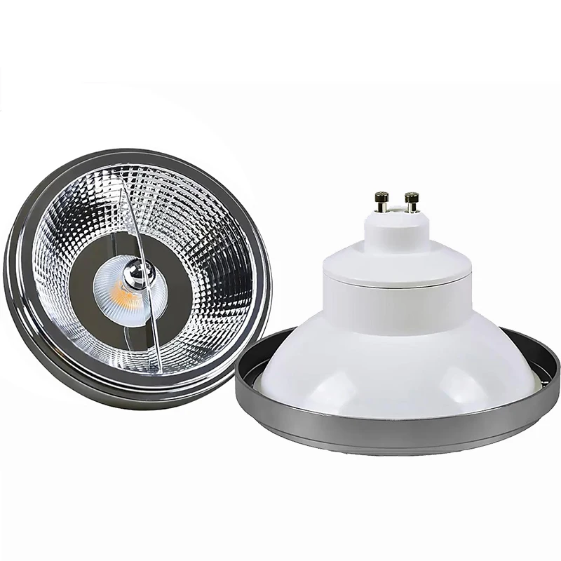 

Factory Wholesale AR111 15W 10W Spotlight Dimmable G53 GU10 LED Recessed Ceiling Lamps Downlight Black White AC110V 220V DC12V