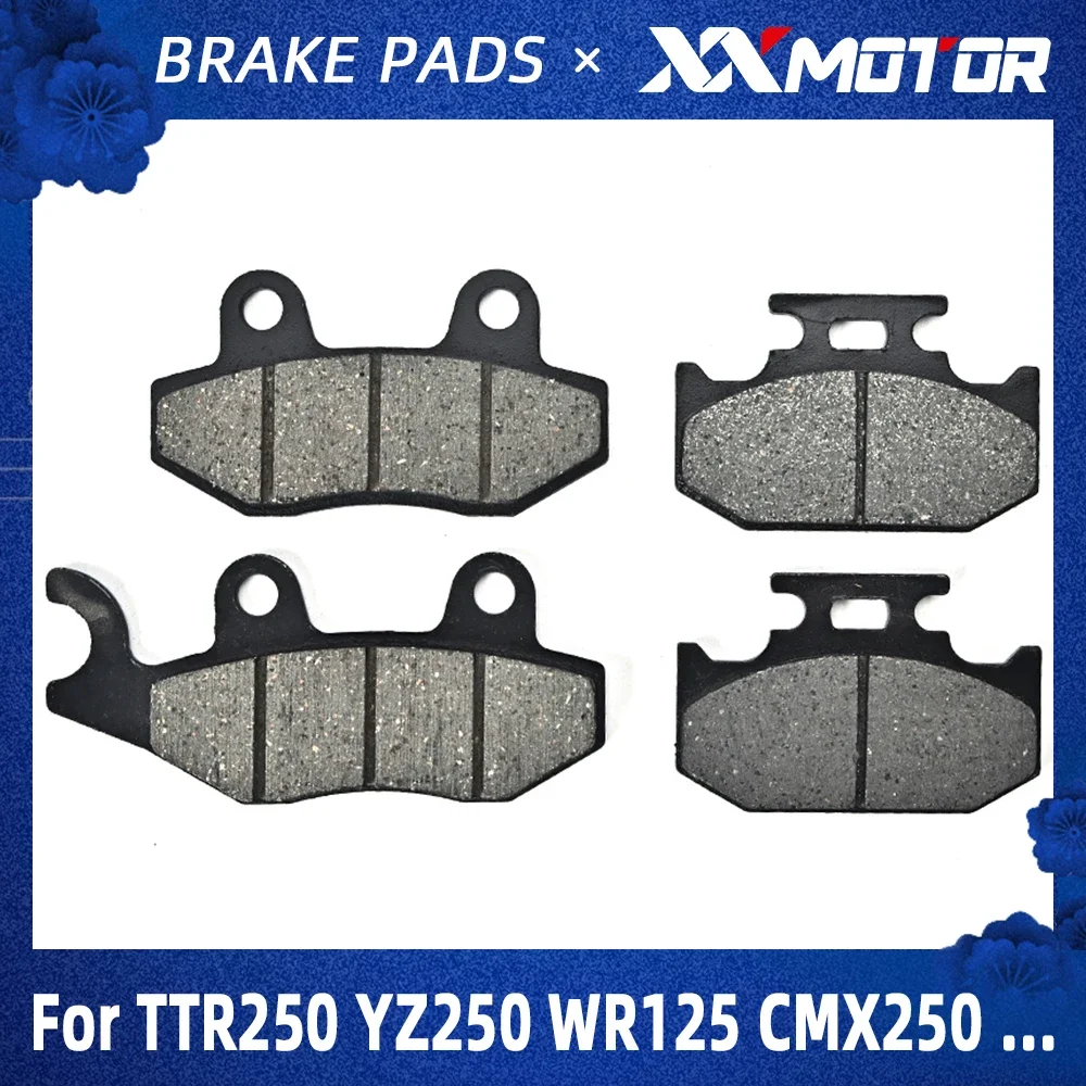 XX Motorcycle Front & Rear Brake Pads Disks For YAMAHA TTR250 TTR 250 L M N P R S T V YZ250 YZ 250 WRA A B D E F G H J WR125