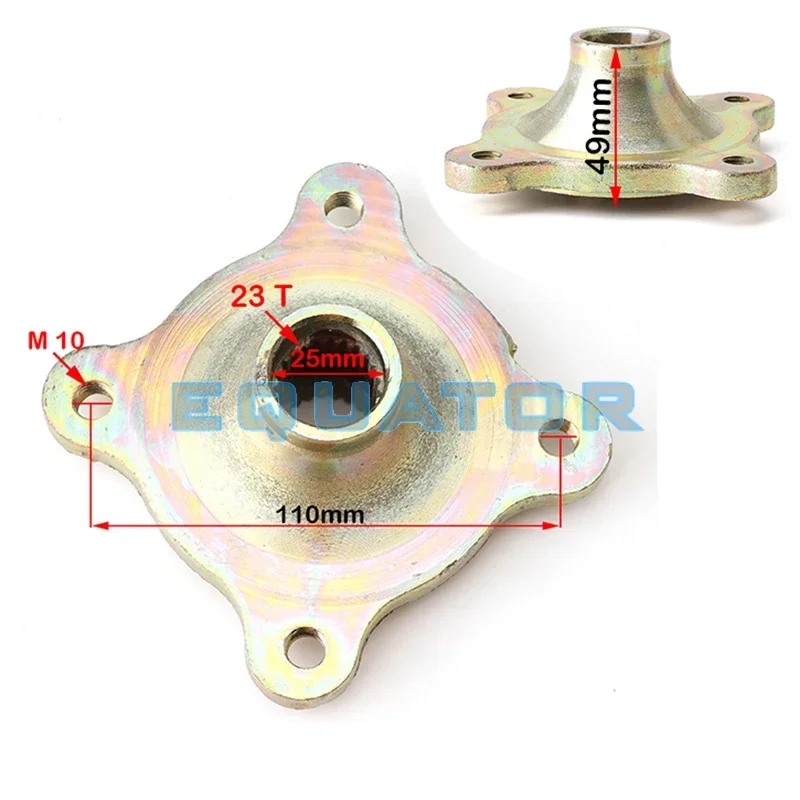 

Ступица заднего колеса 23T 110x4 STUD M10, подходит для 150cc 200cc 250cc ATV Go Kart Golf Cart Buggy Quad Bike Longding Da Hummer Parts