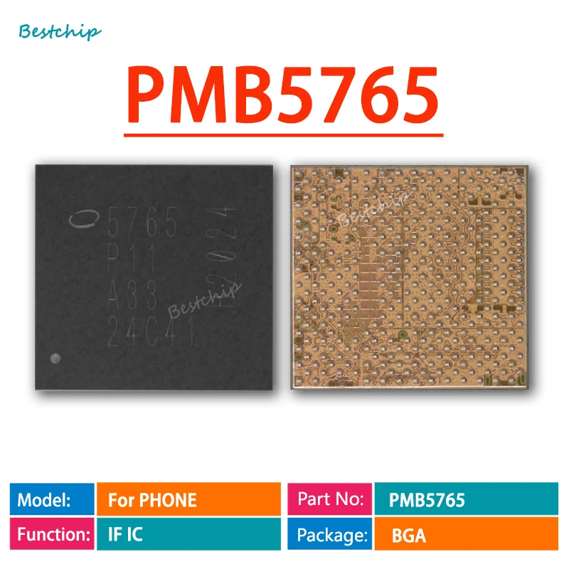 2-10pcs PMB5765 IF IC 5765 XCVR_K BBPMU_RF Baseband Power Management IC for iPhone 11 /11Pro/ 11ProMax SE2