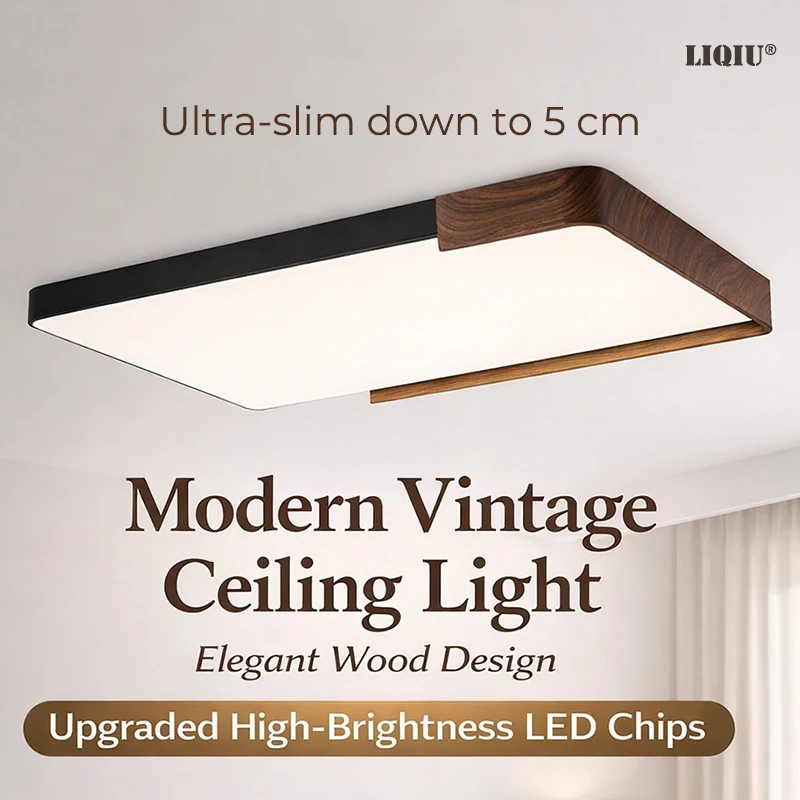 

Square Ultra-thin White LED Ceiling Light, Cree Chip, Flicker-free, Slim, Remote Dimmable, 110V/220V for Living Room/Bedroom/Din
