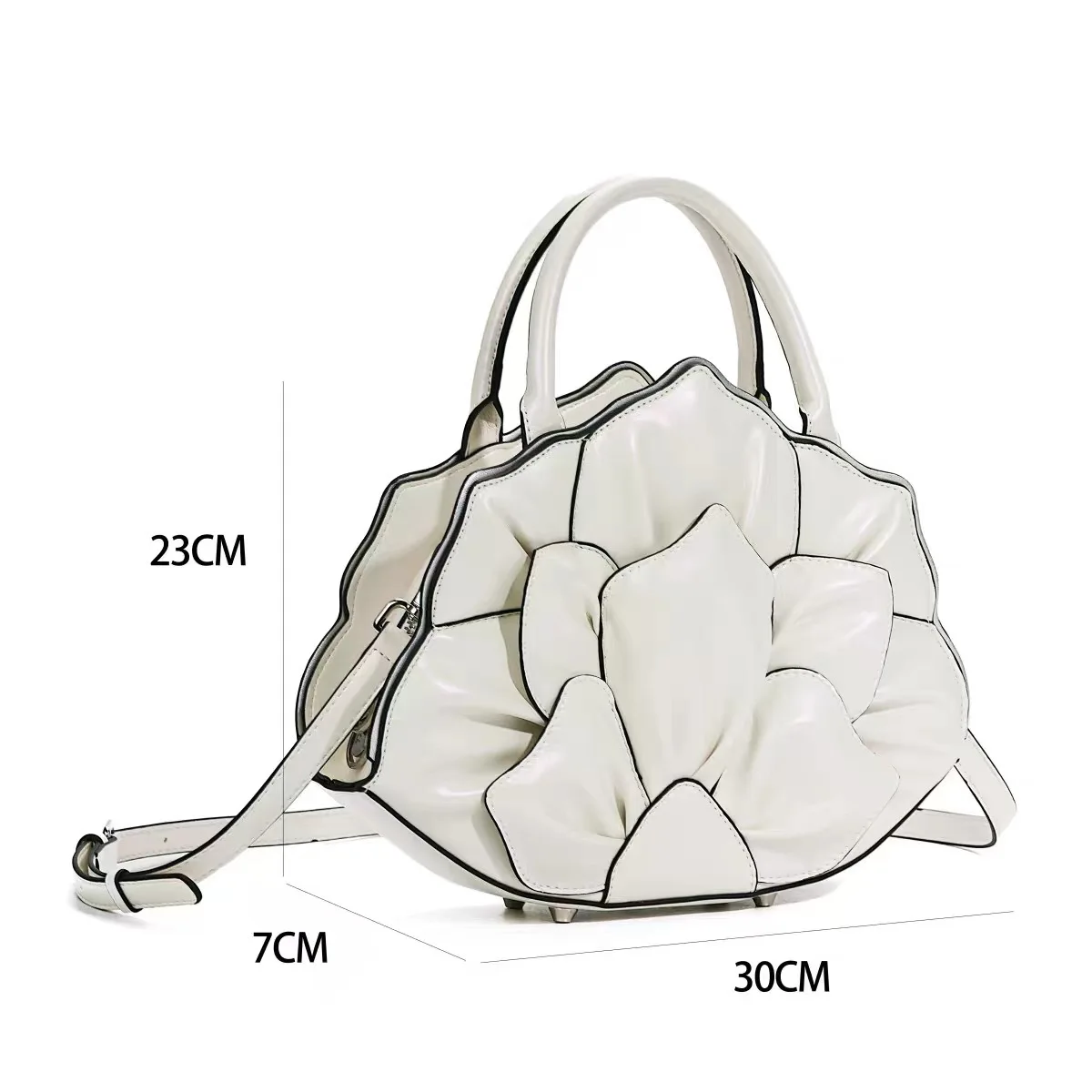 Новая весенняя модная женская сумка с цветком розы, повседневная слиповая многофункциональная мягкая полиэстеровая подкладка в форме ракушки через плечо Ba