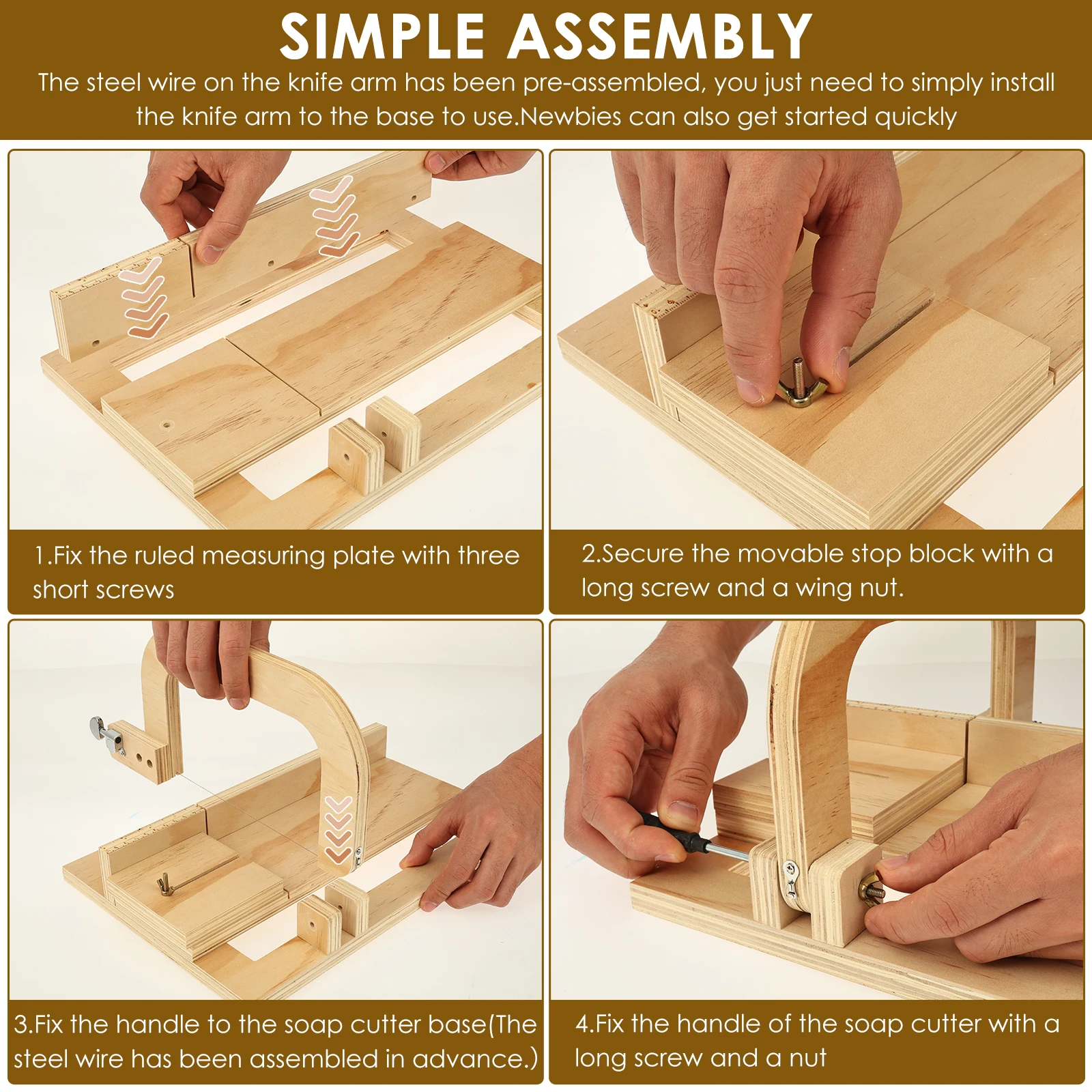 Wooden Soap Cutter Professiona - огляд і ціна Soap Making Starter Kit