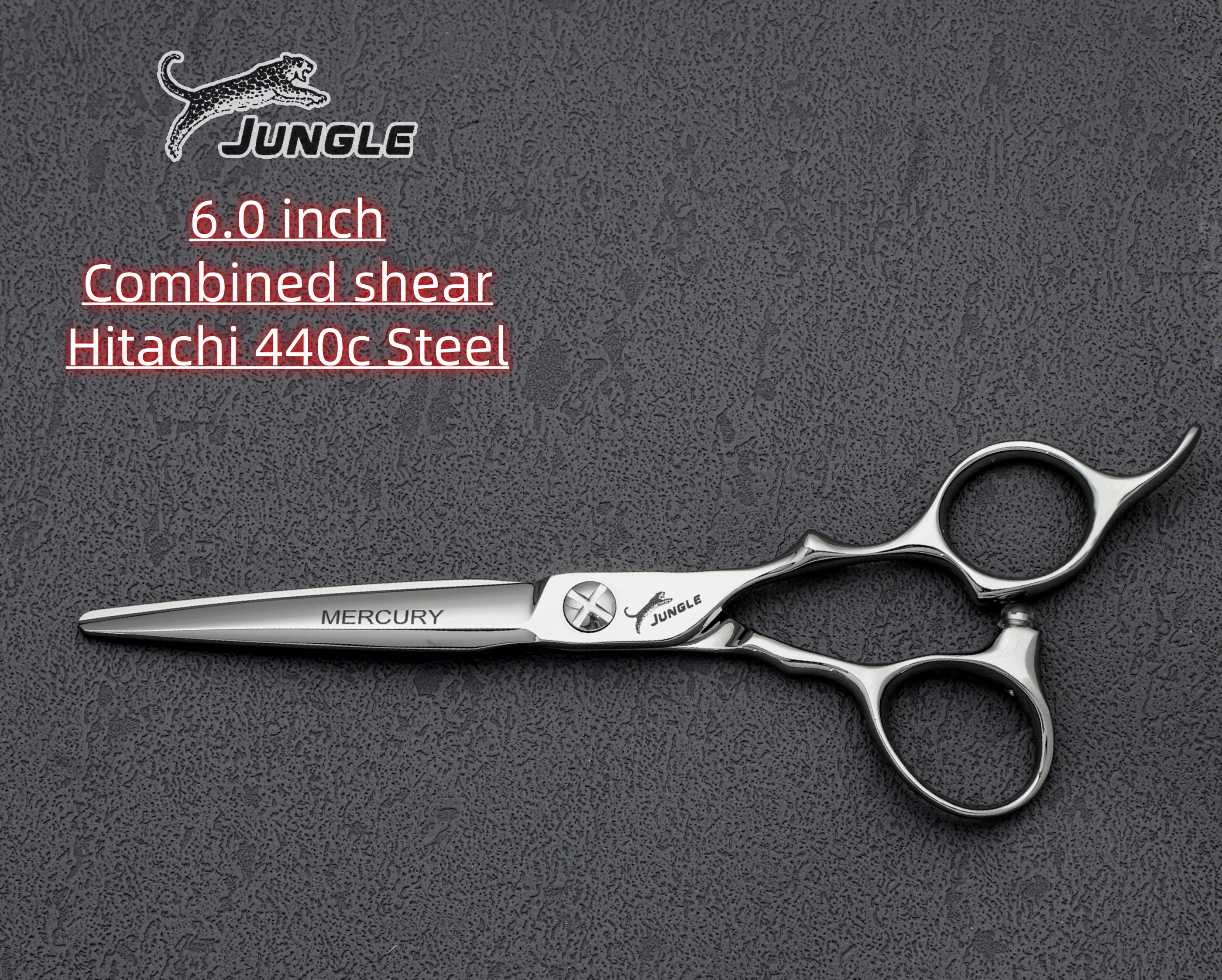 JUG Professional Barber sissors，6.0-6.5-6.8 hairdressing scissors，Japan 440C steel Hair cutting machine，barbershop accessories