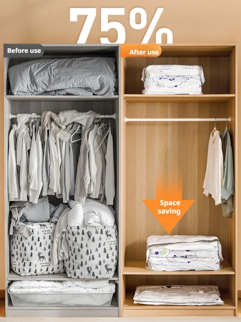 Antibacterial cotton clothing storage bag