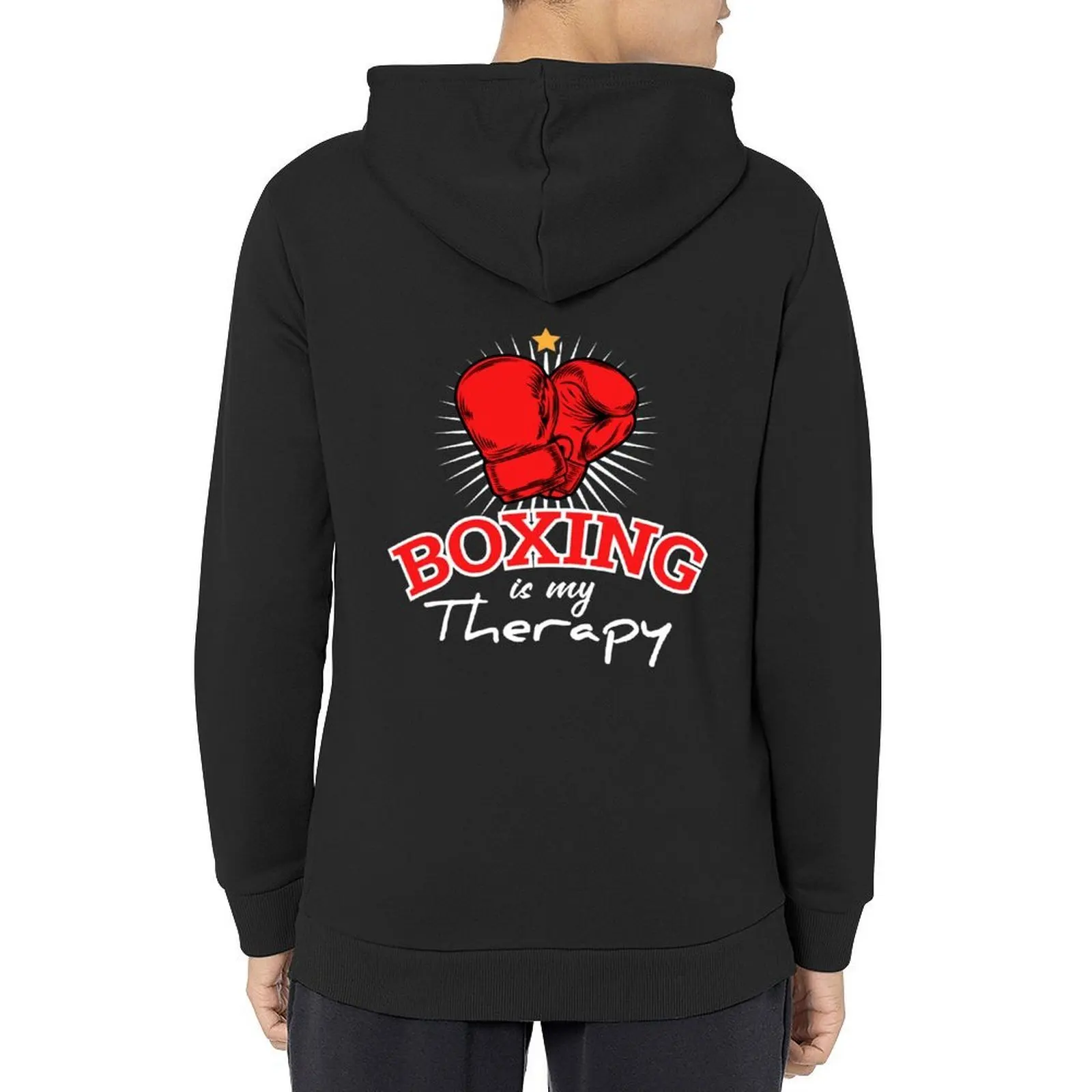 

Boxing Is My Therapy Hoodie mens designer clothes autumn new products korean clothes mens clothing japanese hoodie
