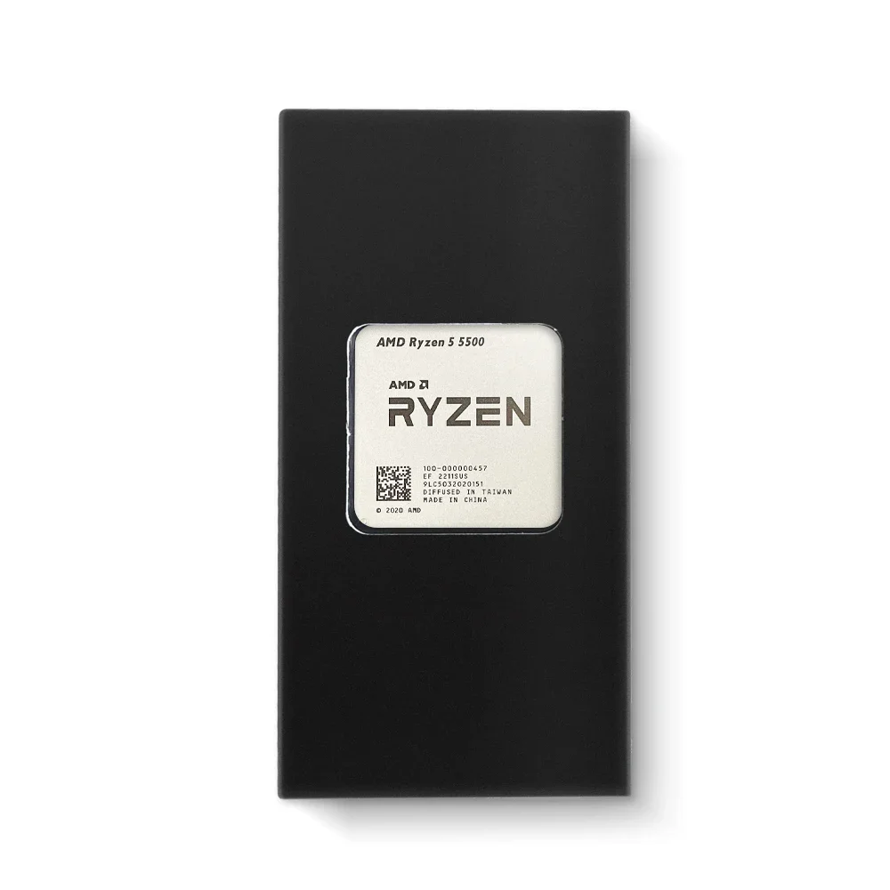 AMD R5 5500 6 ядер, 12 потоков до 4,2 ГГц, 65 Вт TDP Zen 3, поддерживает настольный офисный процессор PCIe 3.0