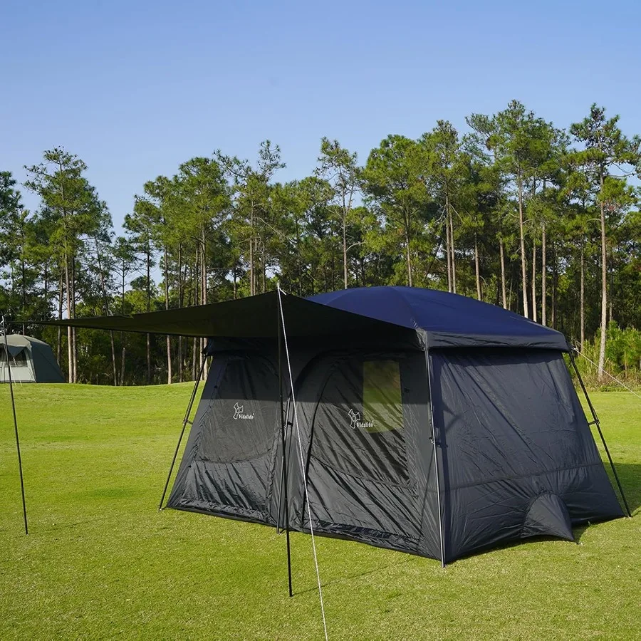 

Namioty Кемпинговая палатка на 3-4 человека с удлиненными портативными семейными палатками, устойчивыми к атмосферным воздействиям и дышащими сетчатыми окнами. Простая установка Wat.