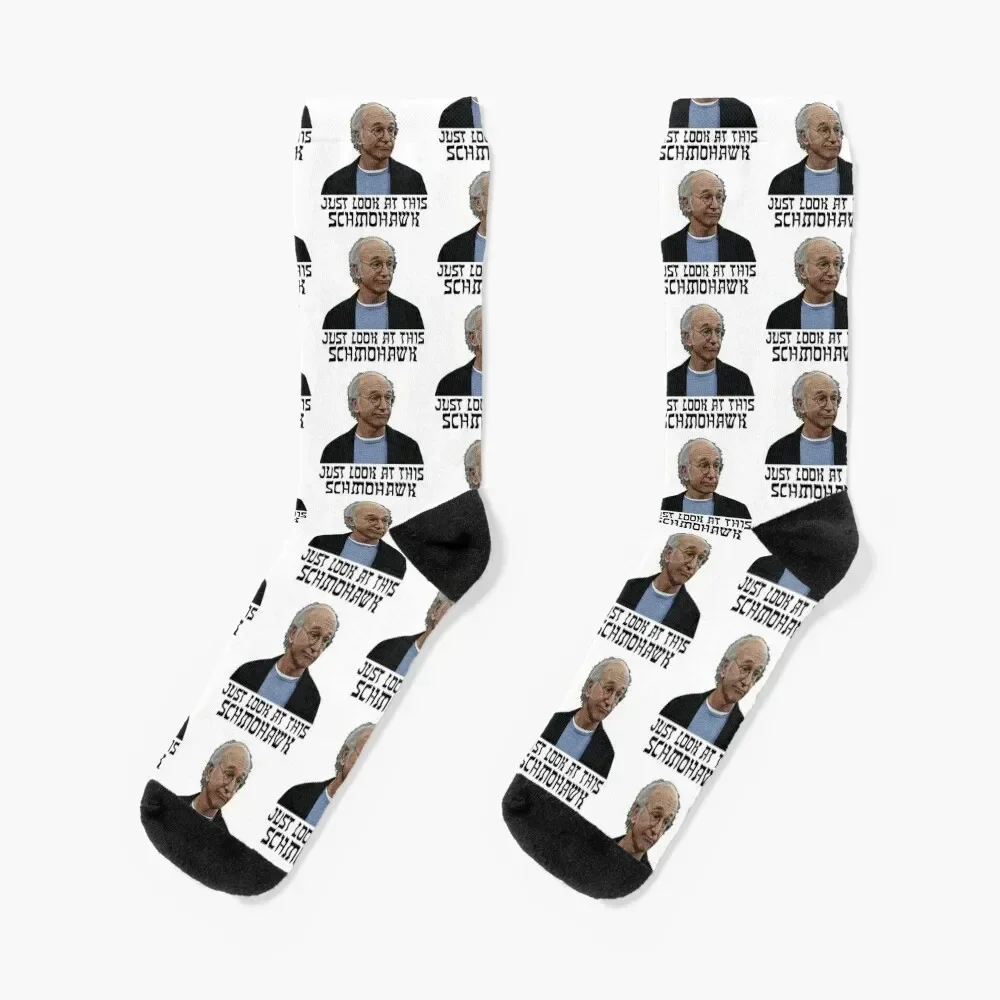 Schmohawk - Curb Your Enthusiasm Socks japanese fashion Thermal man winter with print Crossfit Men's Socks Luxury Women's