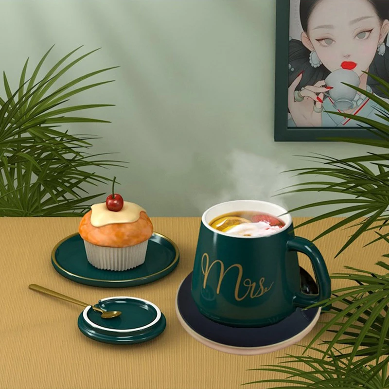 Mini Portable USB Cup Warmer 3 Gear Coffee Mug Heating Coaster Smart Thermostatic Hot Plate Milk Tea Water Heating Pad Heater