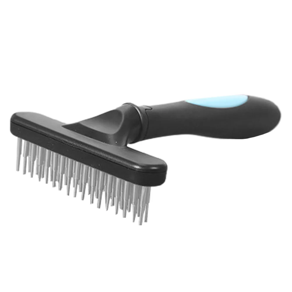 

Dog Grooming Rake Brush Dematting Tool for Pets Fine Polished Metal Teeth Strong Stainless Steel Construction Comfortable to