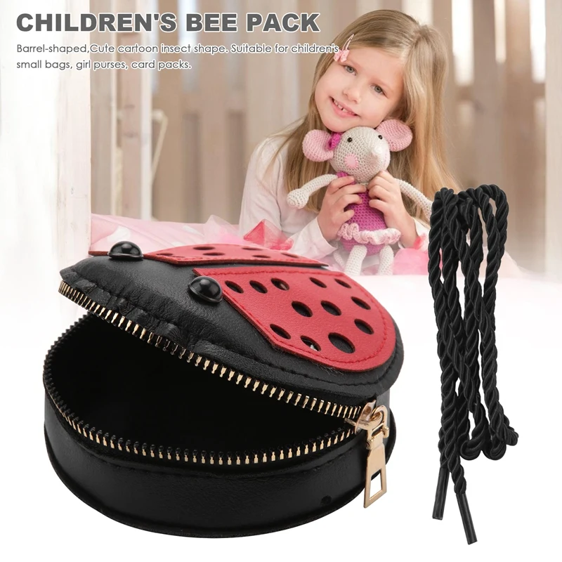 Ladybug Cute Children\'s Shoulder Bag Personality Wild Purse Mini Accessories Bag