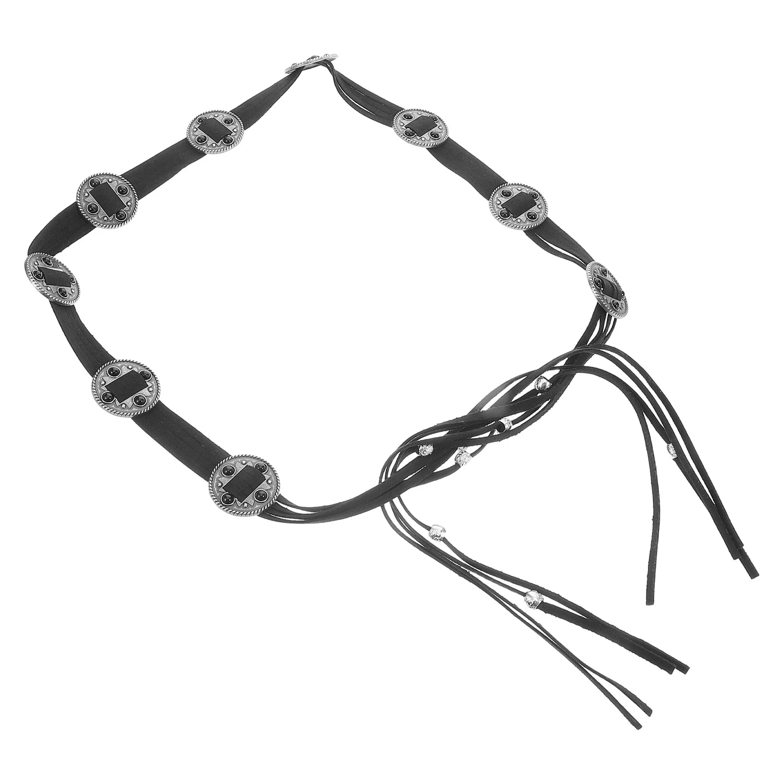 

Retro Western Belt Boho Vintage Beaded Waist Ornament for Women Dresses Skirts Shirts Stylish Adjustable Accessory