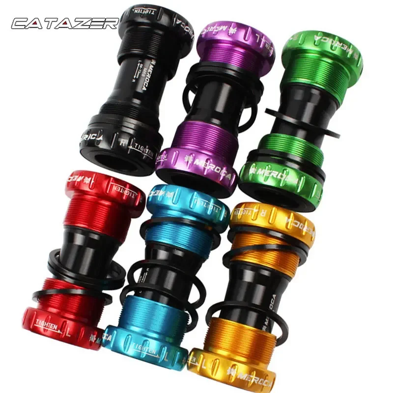 

CATAZER красочный нижний кронштейн, встроенный полый велосипед BB с резьбой, винтовая центральная ось BSA для горного велосипеда