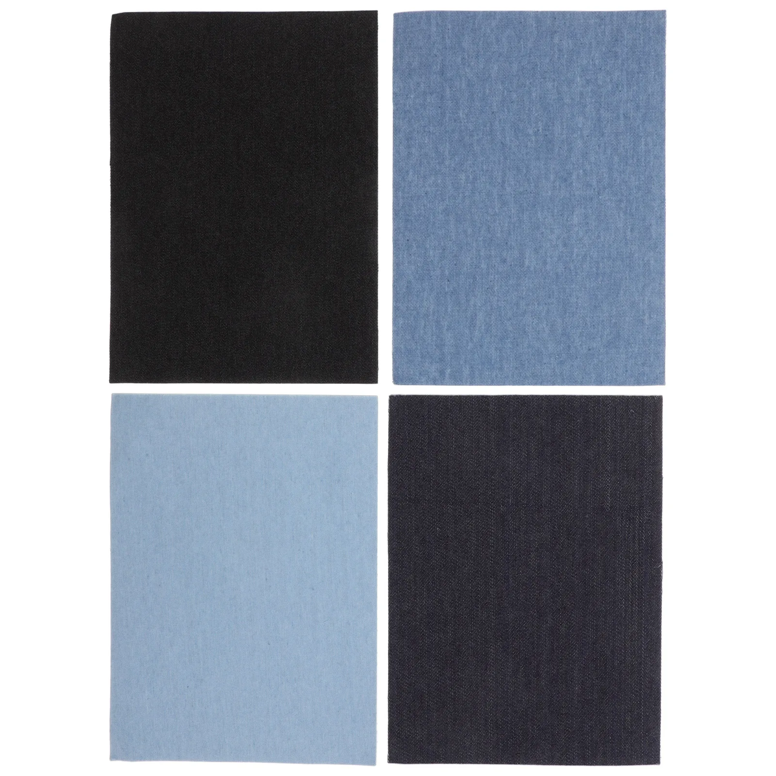 

4 Pcs Jeans Patch Denim Repair Patches for Fabric Coat Holes Clothing Repairing