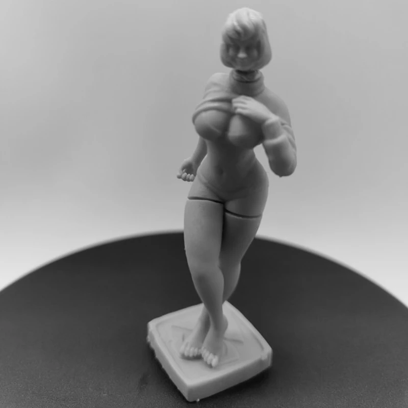 Art Model Resin Figure Smart and Sexy Velma No Glasses 1/24 Scale 80mm Vertical Height Unassembled Dioramas Unpainted Statue Toy