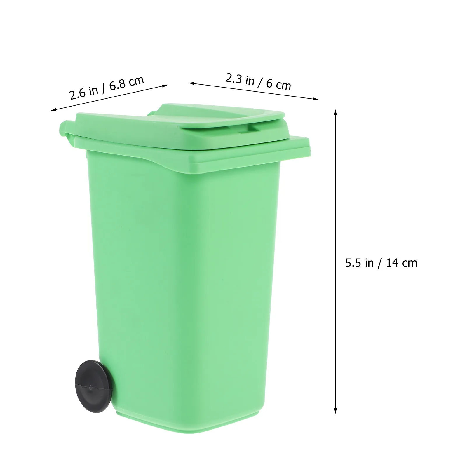 Small Plastic Desktop Trash Can with Lid Mini Waste Bucket for Desk Home Office Car Bathroom Dorm Tabletop Garbage Container