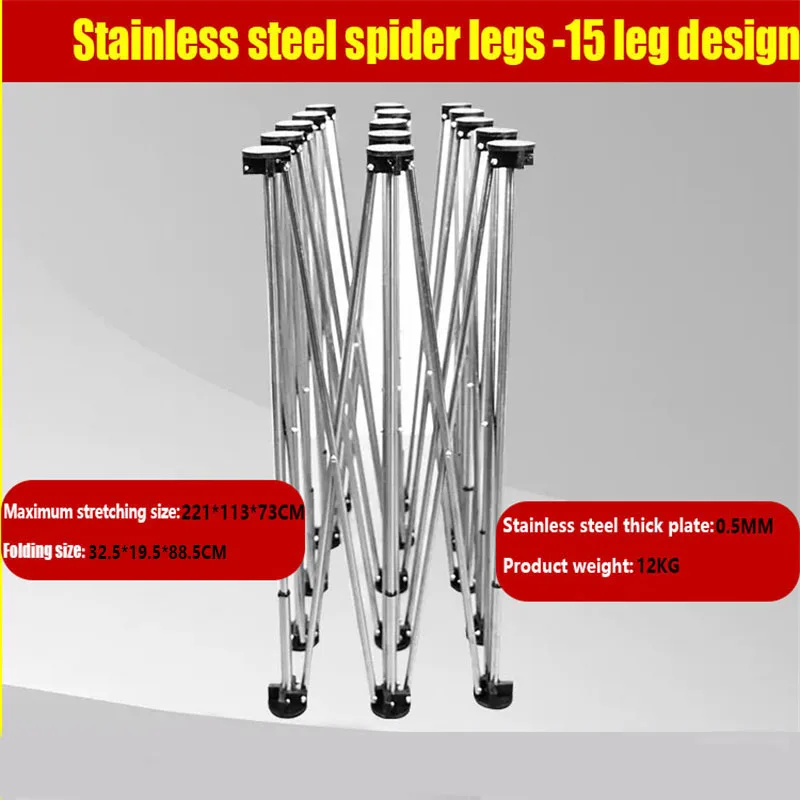 Spider Legs  Carpentry Decoration Material Receiving Storage Telescopic Folding Aluminum Alloy Cutting Saw Table Bracket