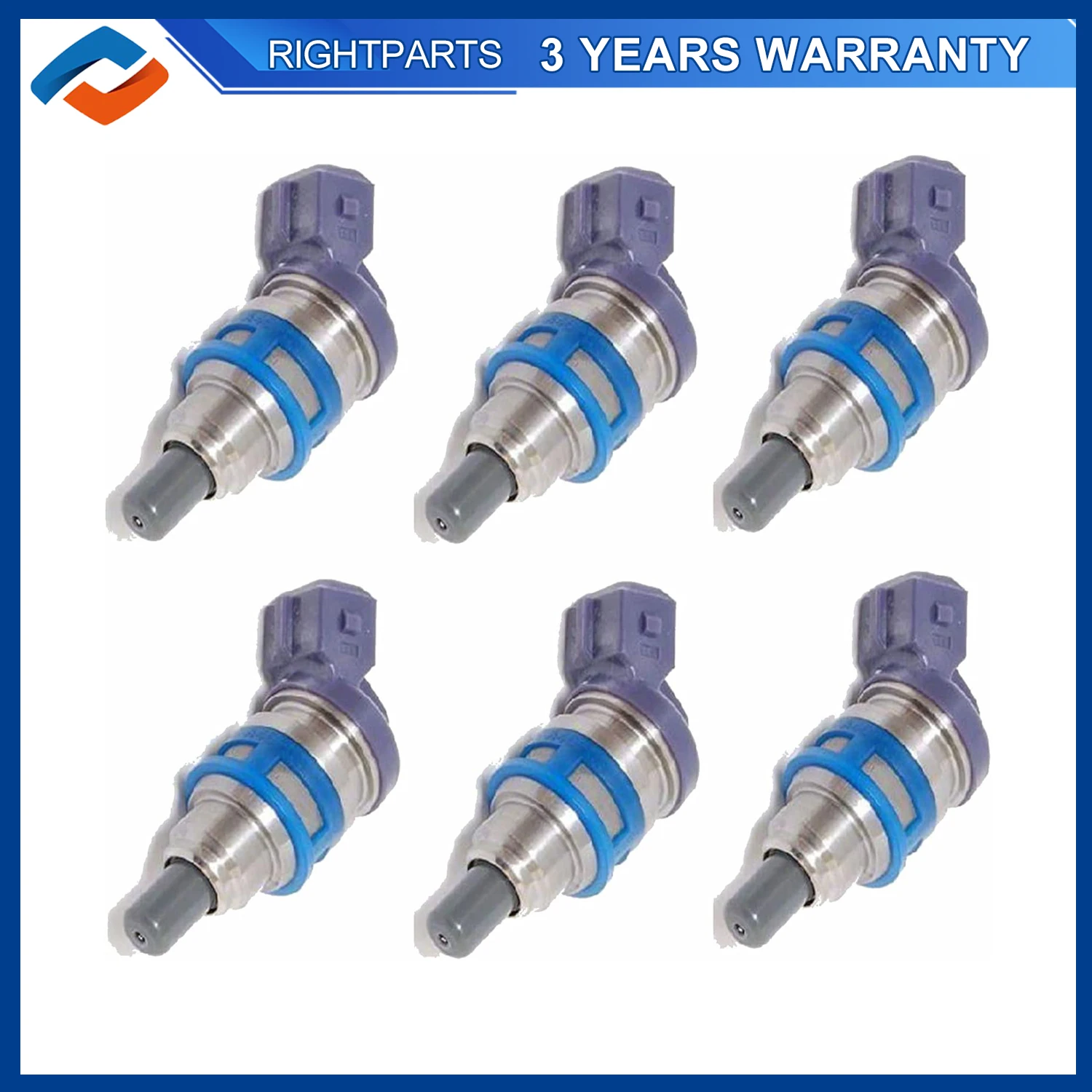 6PCS 16600-RR701 Fuel Injectors For FAIRLADY Z Z32 / CZ32 VG30DETT 16600RR701