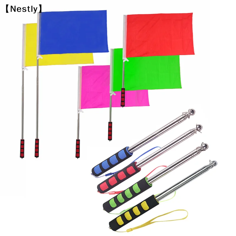 Flagpole Guide Tool Extendable Flag Windsock Pointer Banner Telescopic For School Teaching Tour Guide Teaching〔Nest〕