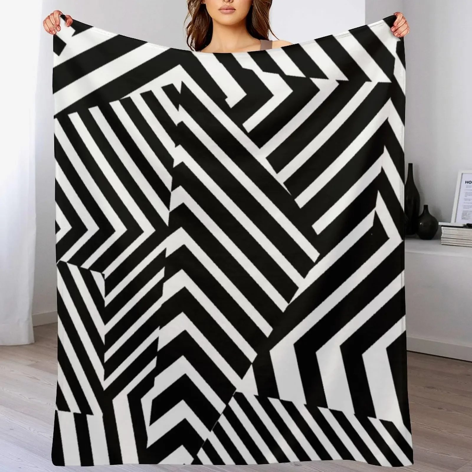 

Dazzle Camouflage Throw Blanket Cozy Warm Blanket for Bed Room Decor