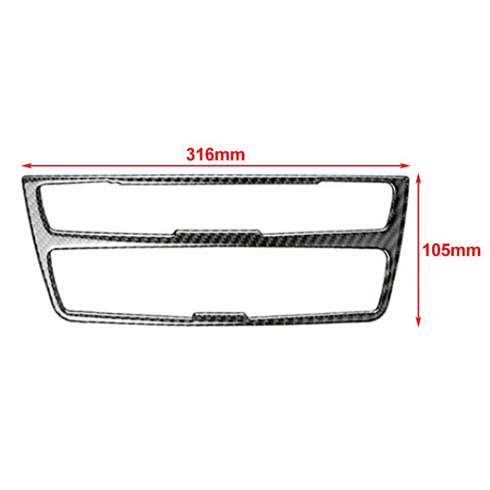 For BMW F30 F31 F32 F34 3Seies GT 4 Series 2014-2018 Auto Carbon Fiber Air Condition Media Control ABS Panel Trims