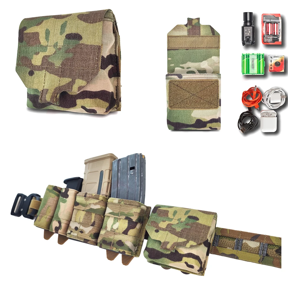 Outdoor Molle Bracelet Handcuff Pouch Sundries Bag Multifunctional  Waist Belt Bag