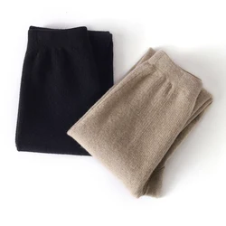 Hot Sales High-quality 100% Wool Leggings Women Autumn Winter Long Elastic Fashionable Basic Seamless Integration Warm Pants