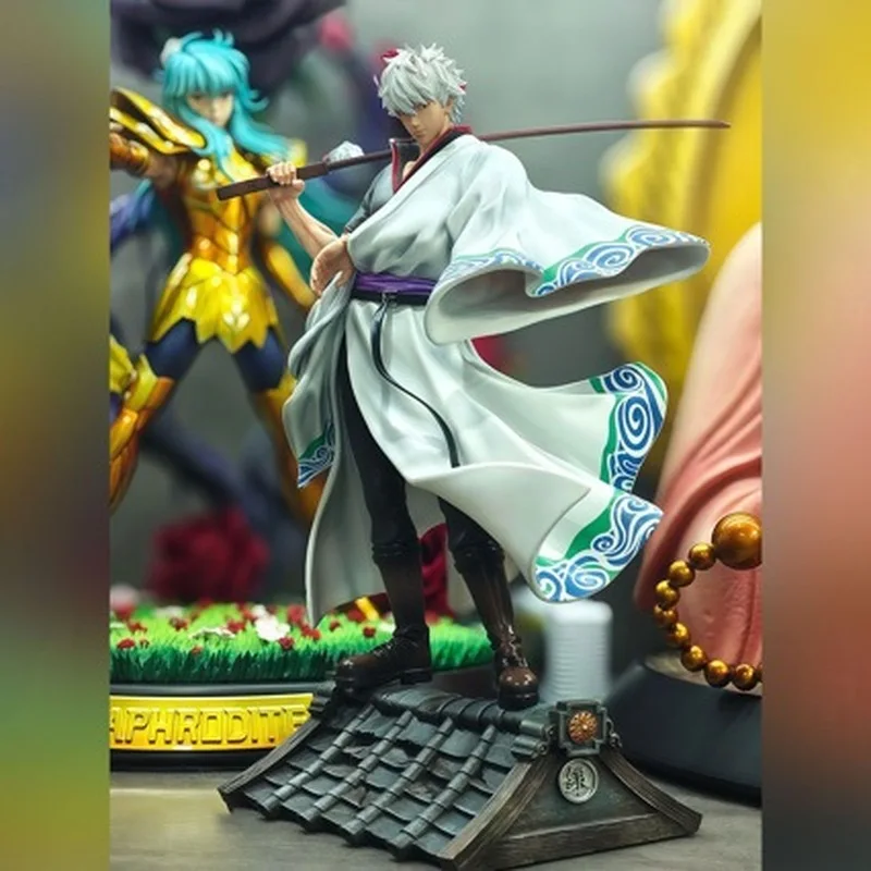 Anime Gintama Figur Sakata Gintoki Actionfiguren Puppe Schreibtischdekoration Statue Sammlerstück Modell Kinderspielzeug Geburtstagsgeschenke