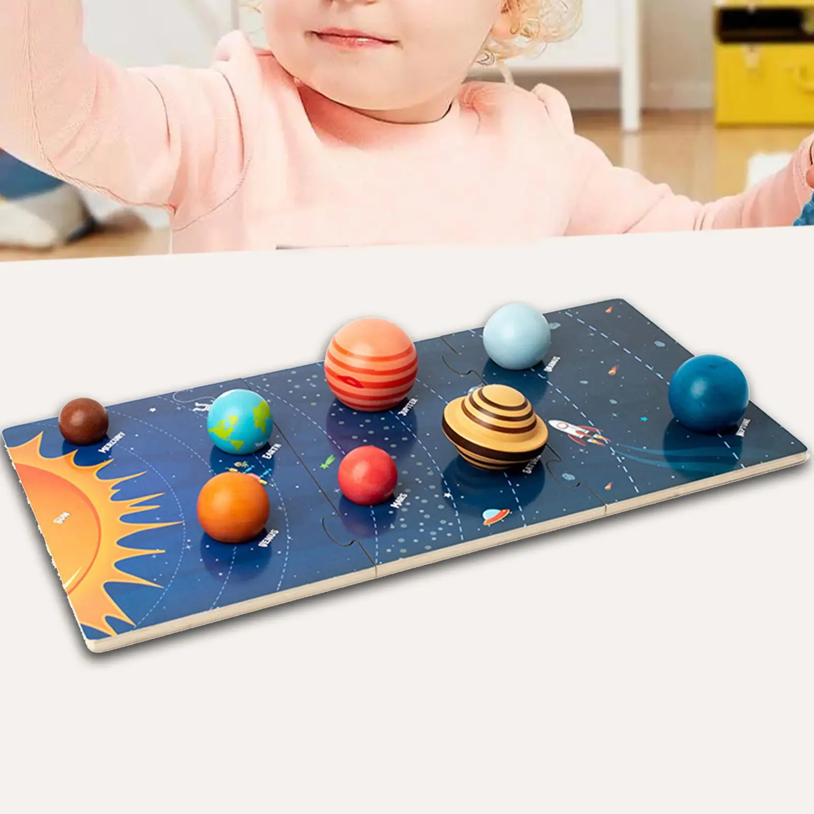 Solar System Puzzle Planets Puzzles for Education Learning Children