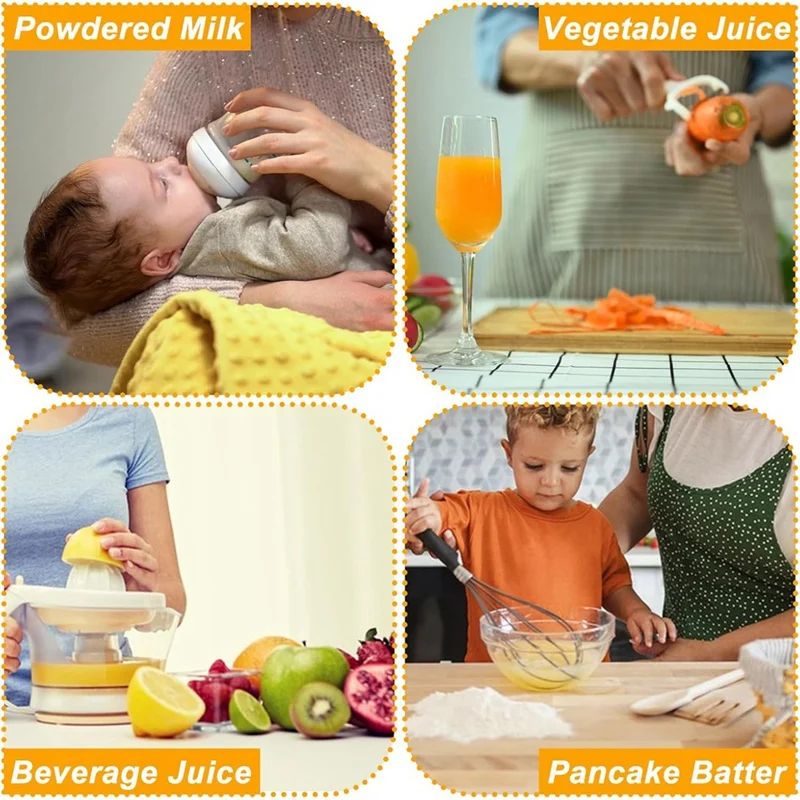 3Pcs Mixing Pitcher For Drinks,Water Pitcher,Easy-Mix Juice Container,Angled Plastic Blades & Adjustable Mixer Plunger