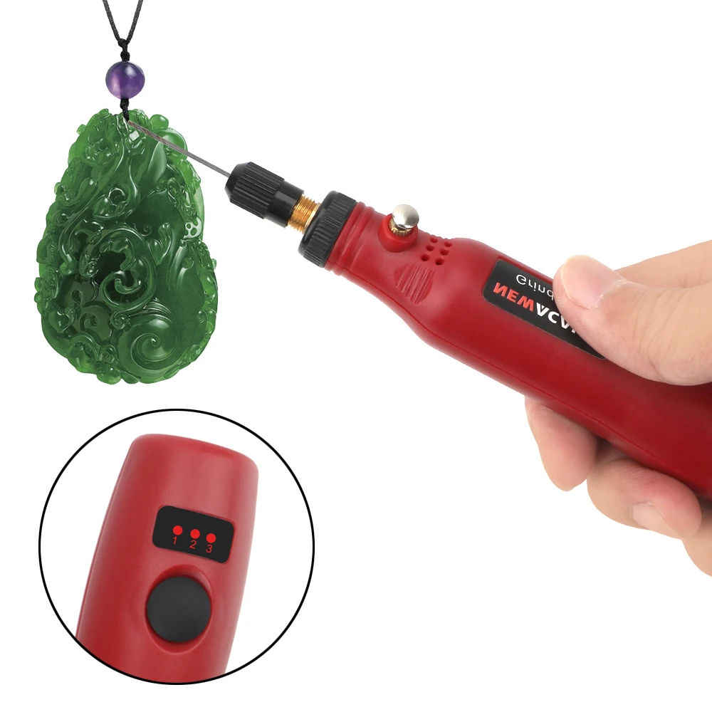 USB 5V DC 10W Mini Macchina Per La Frantumazione di Senza Fili A Velocità Variabile Rotary Kit di Strumenti Trapano Engraver Penna per la Fresatura lucidatura