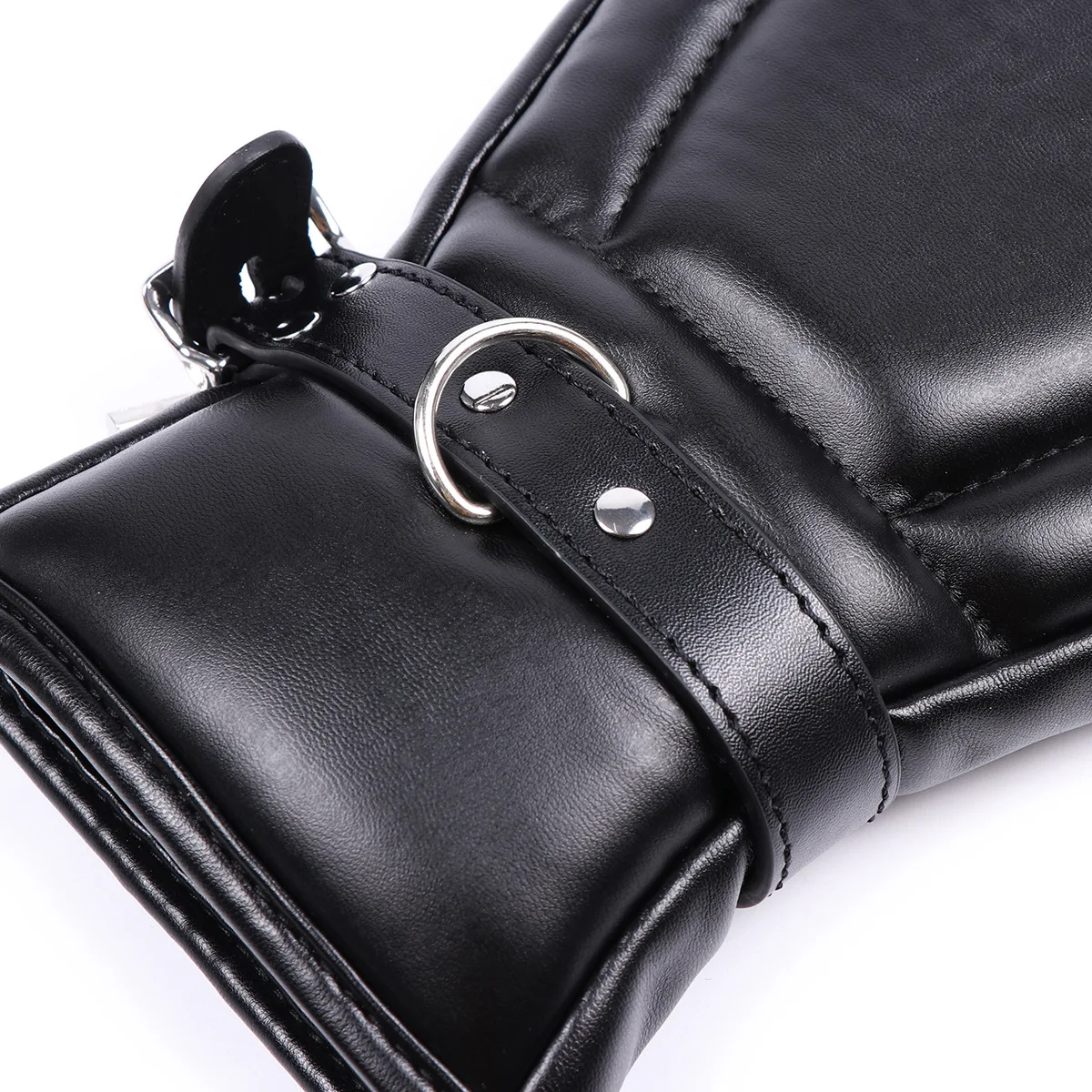 Jeux pour adultes chiot sexe menottes mitaines gants en cuir patte de chien rembourré poing mitaines paume rembourré BDSM Bondage jouets sexuels pour Couples