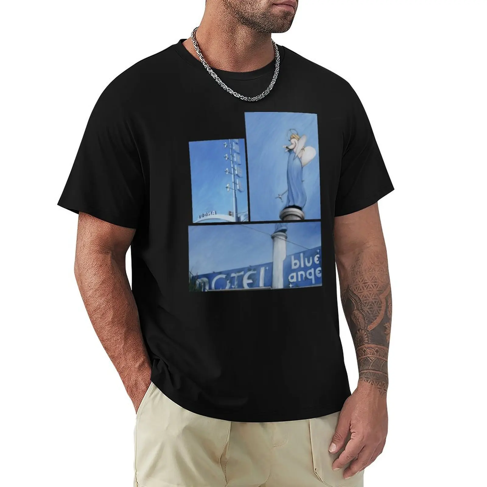 Blue Angel T-Shirt Everyday Wear Basic Short Sleeve Top