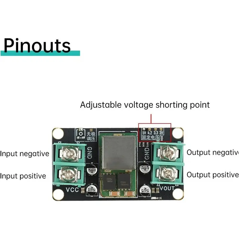 A25I-Boost-Buck Converter DC-DC Step-Down Module 20A High Power Voltage Regulator DC 9-14V Wide Voltage Input B